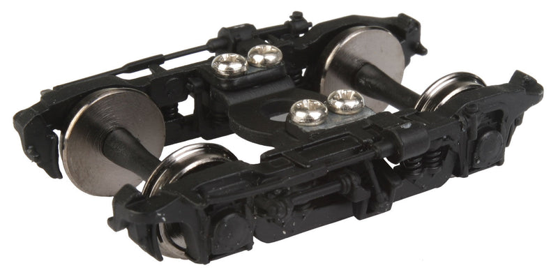 Walthers 920-2102 GSC 41-HR Passenger Trucks w/36" Metal Wheels - Black - 1 Pair, HO Scale