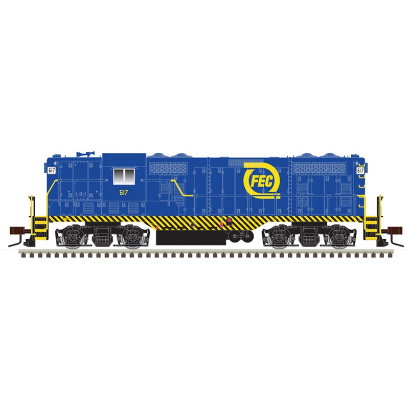 PREORDER Atlas 10003930 HO GP7 SILVER FLORIDA EAST COAST 620 (BLUE/YELLOW)