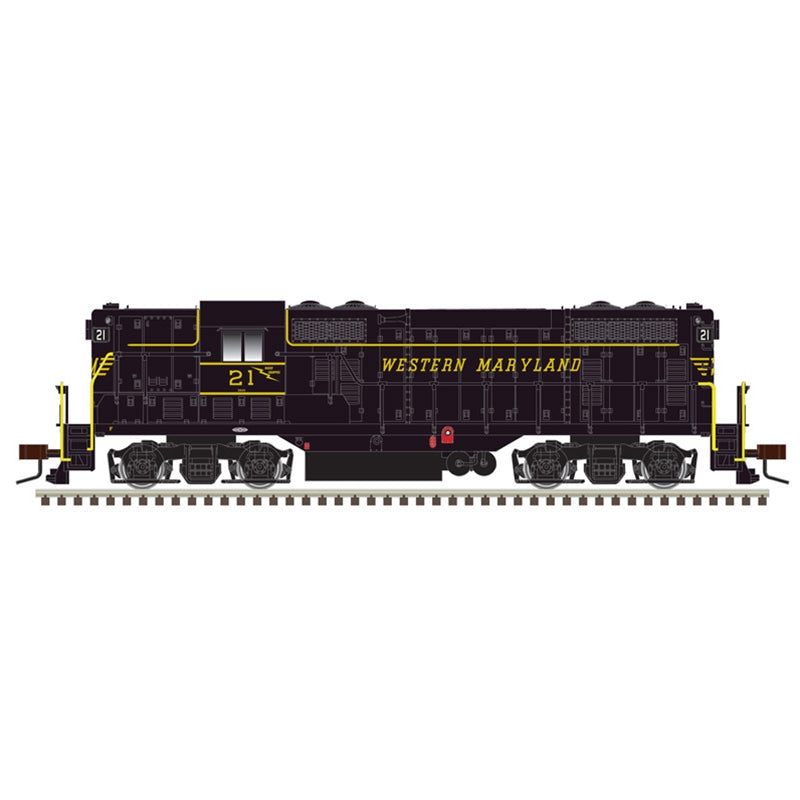 PREORDER Atlas 10003962 HO GP7 GOLD WESTERN MARYLAND 23 (BLACK/YELLOW)