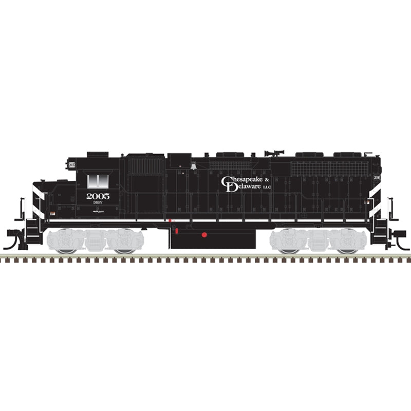 Atlas 10004052 HO GP38 SILVER CHESAPEAKE & DELAWARE