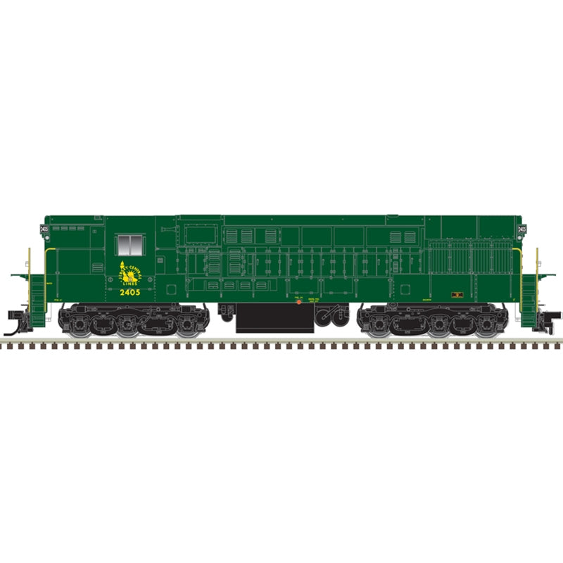 Atlas 10004131 HO TRAIN MASTER PH.1B GOLD JERSEY CENTRAL [NO STRIPES]