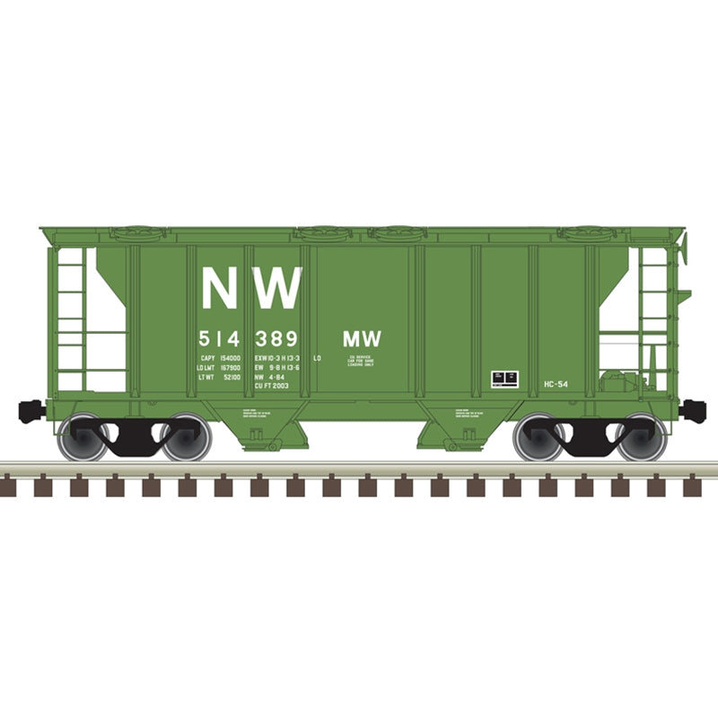 ATLAS 20006563 HO TM PS-2 COVERED HOPPER NORFOLK & WESTERN