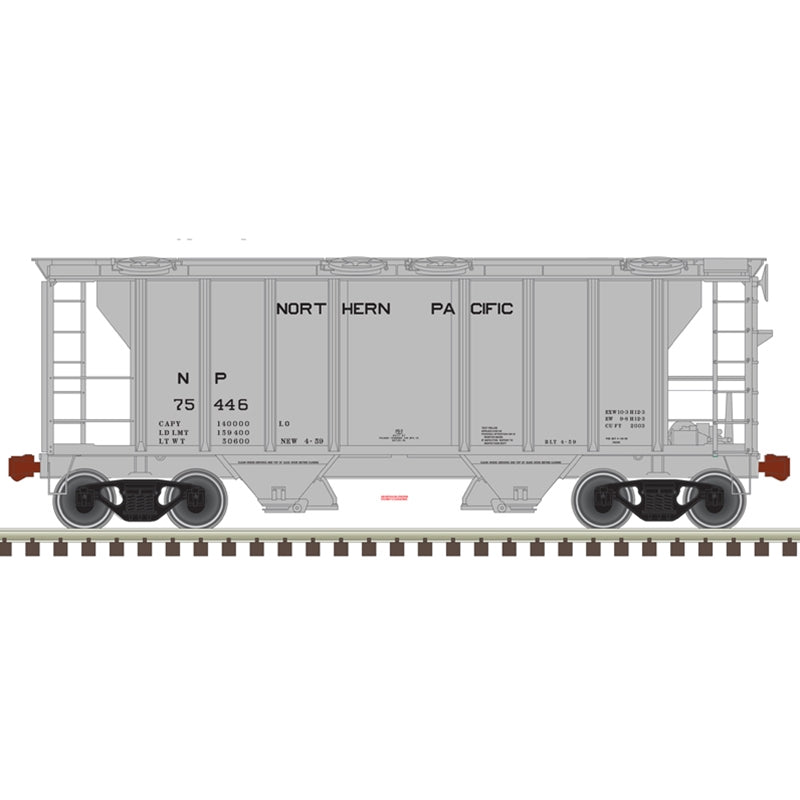 ATLAS 20006566 HO TM PS-2 COVERED HOPPER NORTHERN PACIFIC