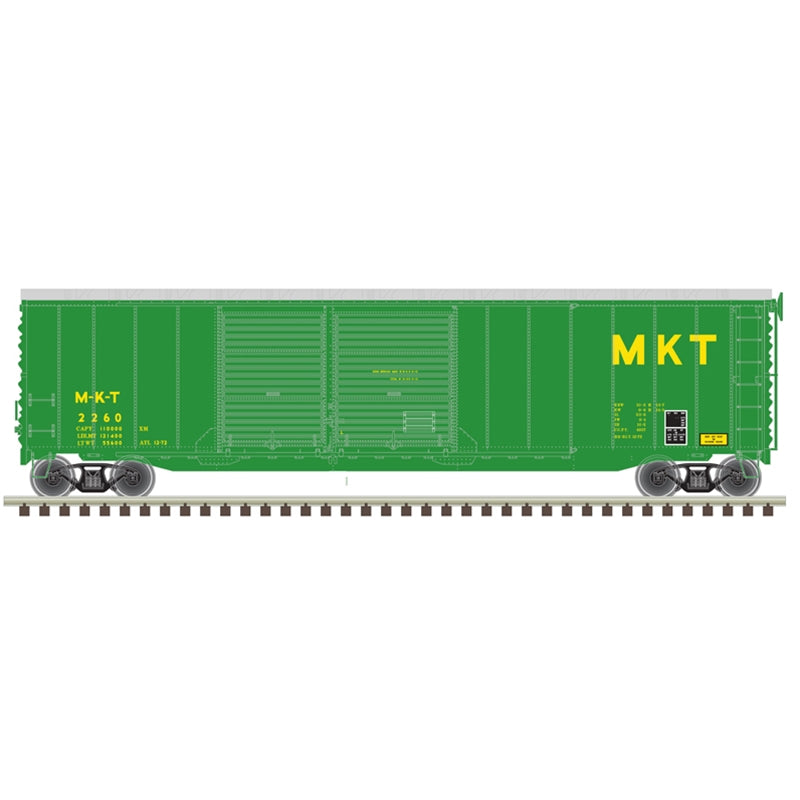 PREORDER Atlas 20006587 HO 50' POSTWAR DOUBLE DOOR BOX CAR MISSOURI-KANSAS-TEXAS