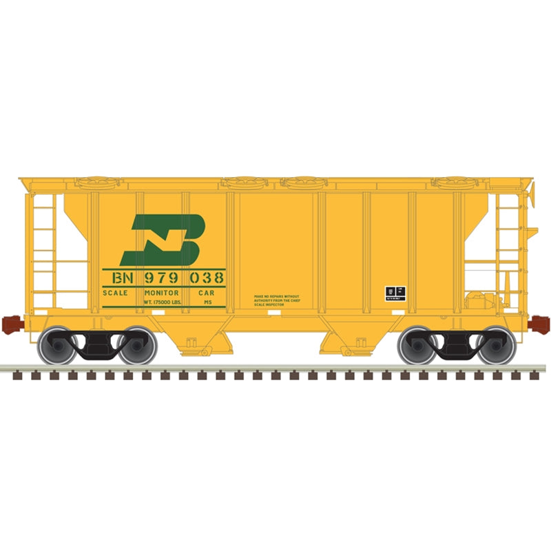 ATLAS 20006595 HO TM PS-2 COVERED HOPPER BN SCALE MONITOR CAR