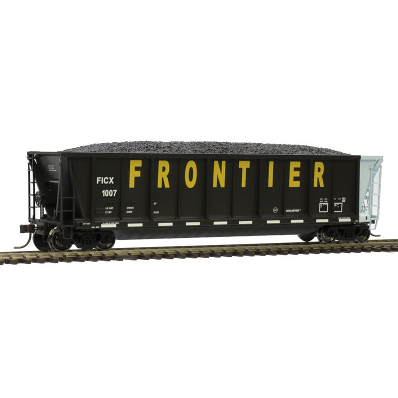 Atlas 20006687 HO COALVEYOR BATHTUB GONDOLA FRONTIER SCRAP METALS (FICX) 1010 (BLACK/BLUE/YELLOW)