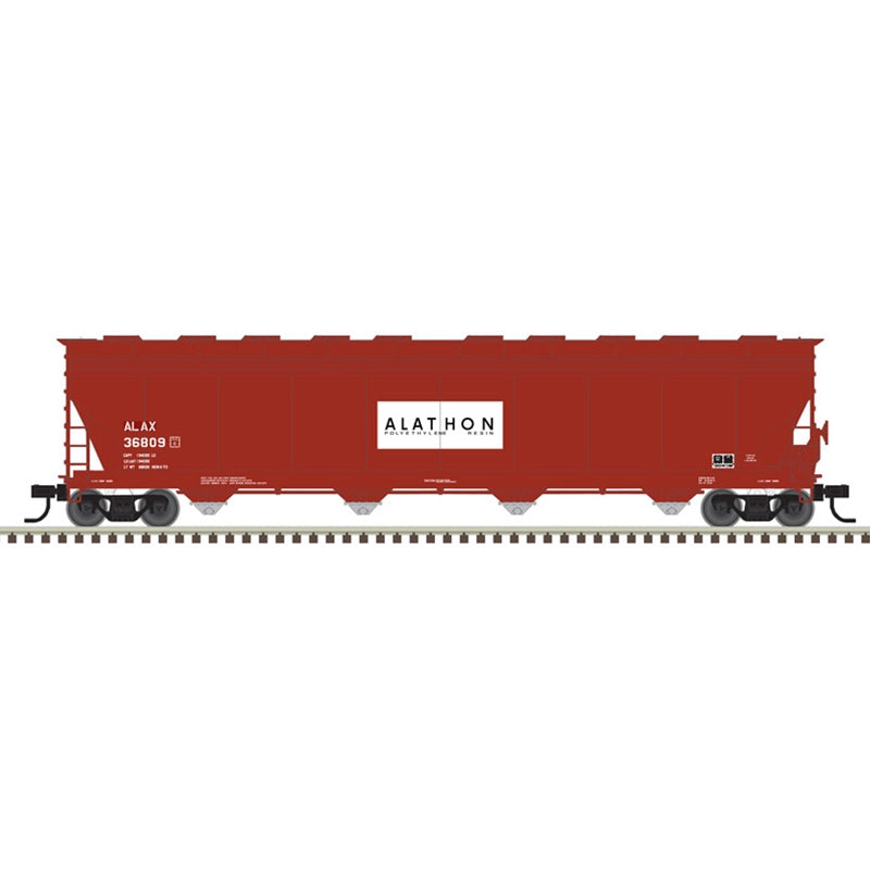 Atlas 20006734 HO ACF 5701 COVERED HOPPER CAIN CHEMICALS (ALAX) 36809 (RED/WHITE)