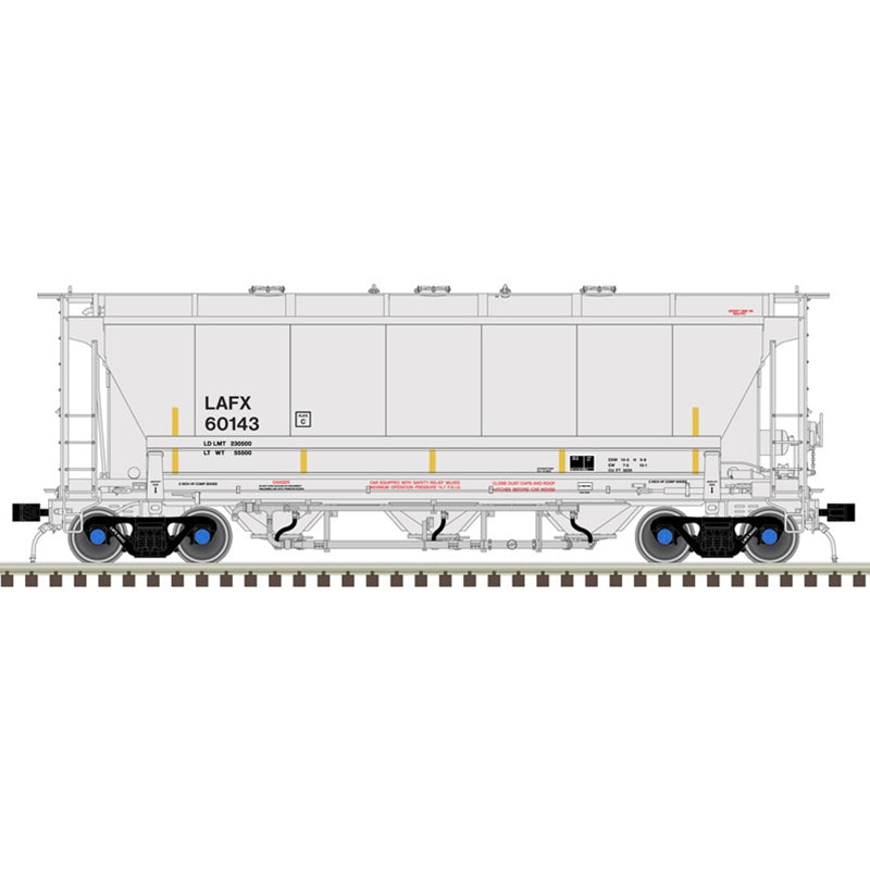 Atlas 20006848 HO Trinity 3230 Covered Hopper LaFarge North America (LAFX) 60170 (Gray/Black)