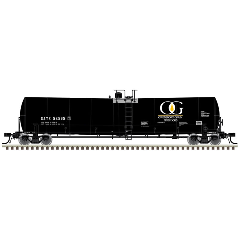 Atlas 20006887 HO TRINITY 25,500 GALLON TANK CAR GATX [OWENSBORO GRAIN]