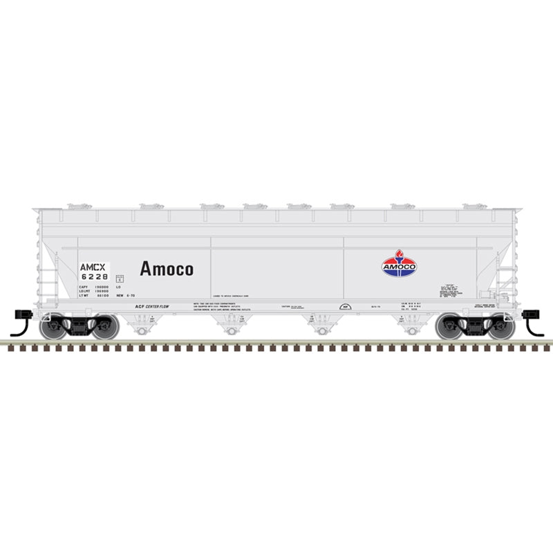 Atlas 20006902 HO MASTER PLUS 5250 COVERED HOPPER AMOCO