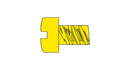 Woodland Scenics WOO829 Hob-Bits(R) 1-72 Fillister Head Screws - Brass, pkg(5) -- 1/8" Long, All Scales