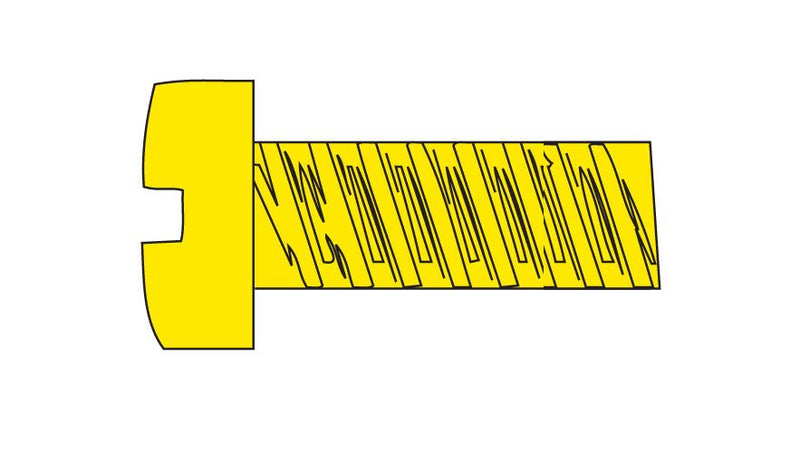 Woodland Scenics WOO835 Hob-Bits(R) 2-56 Fillister Head Screws - Brass, pkg(5) -- 3/8" Long, All Scales