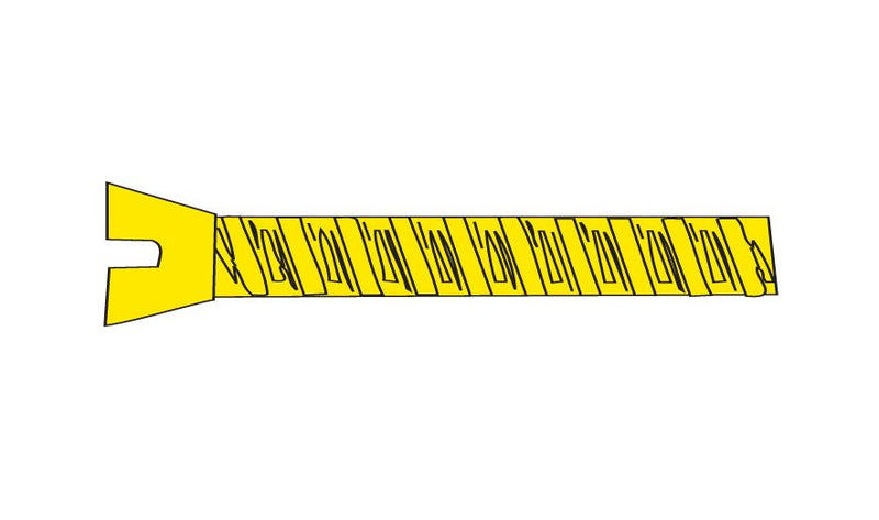 Woodland Scenics WOO844 Hob-Bits(R) 00-90 Flat Head Screws - Brass, pkg(5) -- 1/2" Long, All Scales