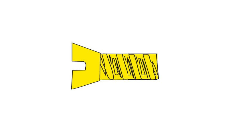 Woodland Scenics WOO845 Hob-Bits(R) 0-80 Flat Head Screws - Brass, pkg(5) -- 1/8" Long, All Scales