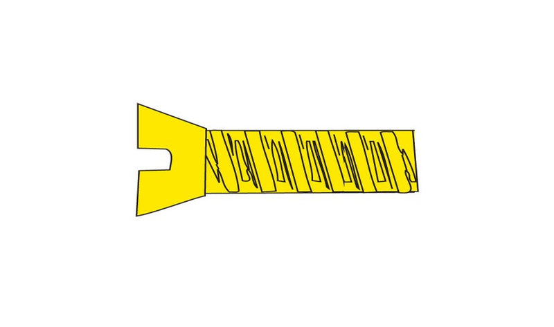 Woodland Scenics WOO846 Hob-Bits(R) 0-80 Flat Head Screws - Brass, pkg(5) -- 1/4" Long, All Scales