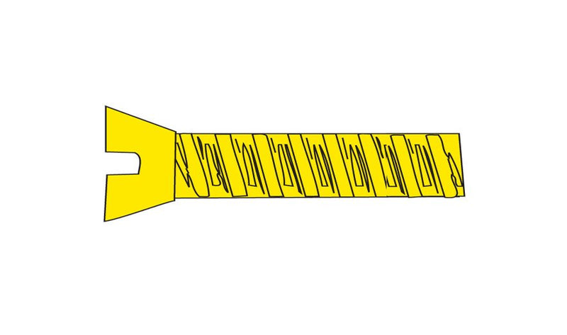 Woodland Scenics WOO847 Hob-Bits(R) 0-80 Flat Head Screws - Brass, pkg(5) -- 3/8" Long, All Scales