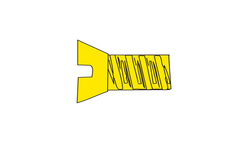 Woodland Scenics WOO849 Hob-Bits(R) 1-72 Flat Head Screws - Brass, pkg(5) -- 1/8" Long, All Scales