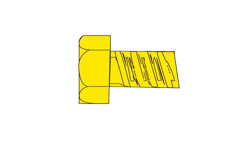 Woodland Scenics WOO869 Hob-Bits(R) 1-72 Hex Head Screws - Brass, pkg(5) -- 1/8" Long, All Scales