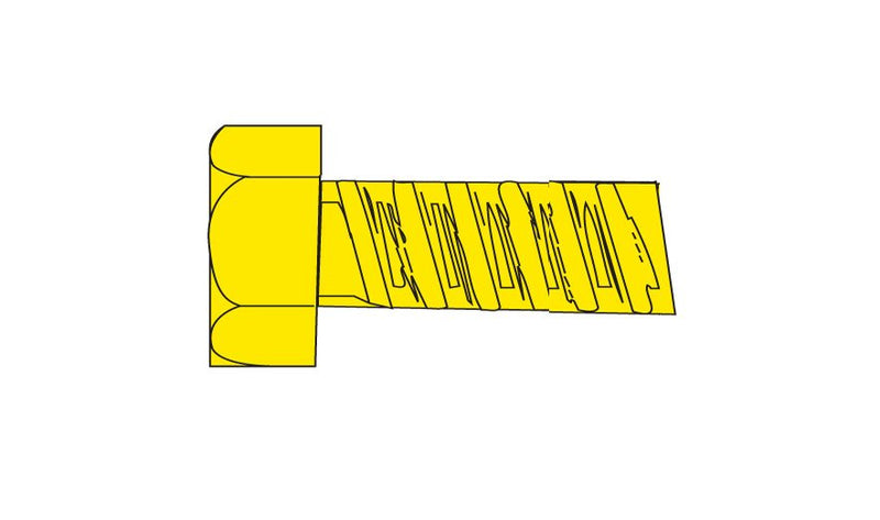 Woodland Scenics WOO870 Hob-Bits(R) 1-72 Hex Head Screws - Brass, pkg(5) -- 1/4" Long, All Scales