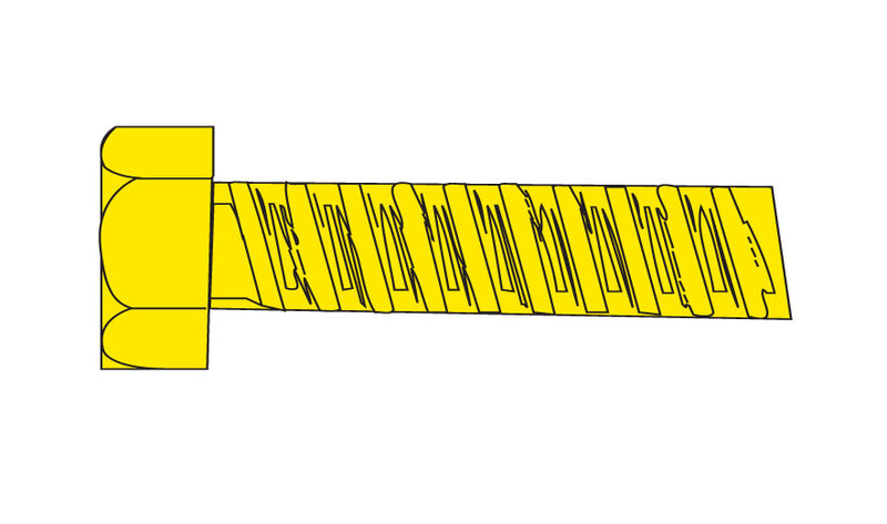 Woodland Scenics WOO872 Hob-Bits(R) 1-72 Hex Head Screws - Brass, pkg(5) -- 1/2" Long, All Scales