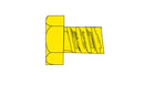 Woodland Scenics WOO873 Hob-Bits(R) 2-56 Hex Head Screws - Brass, pkg(5) -- 1/8" Long, All Scales