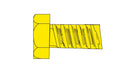 Woodland Scenics WOO874 Hob-Bits(R) 2-56 Hex Head Screws - Brass, pkg(5) -- 1/4" Long, All Scales