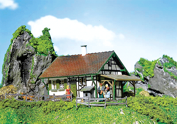 Faller Gmbh 130277 Half-Timbered Chalet -- 4-1/2 x 3-3/8"  11.5 x 8.7cm, HO Scale
