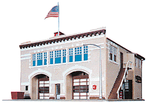 Life-Like Products 1390 Hampden Fire Engine House