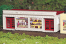 Bachmann 45147 Hardware Store - Plasticville U.S.A. -- Kit - White, Red, HO Scale