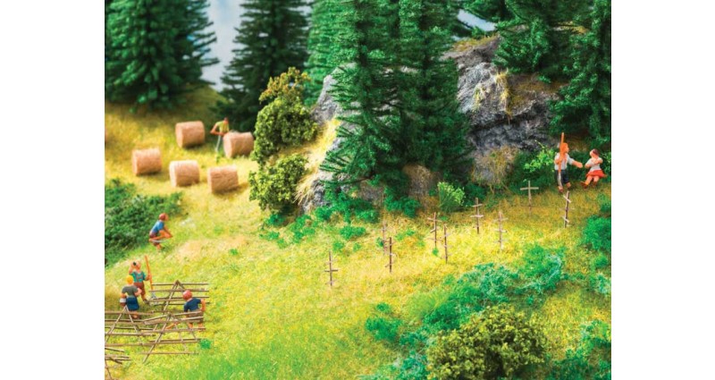 Noch Gmbh & Co 7460 Hay Bales -- pkg(18), HO Scale