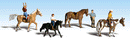 Woodland Scenics WOO1889 Horseback Riders - Scenic Accents(R) -- pkg(4), HO Scale