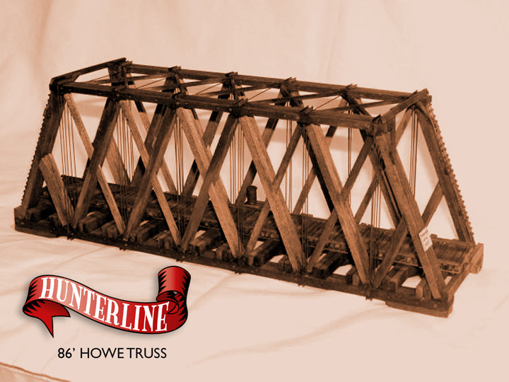 HunterLine HLNHOWE 86' Howe Truss Bridge Kit, N scale