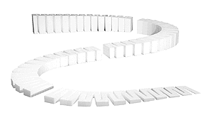 Woodland Scenics ST1410 Incline Set - SubTerrain System -- 2% Grade 8-24" 61cm Section, All Scales