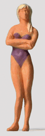 Individual Figures - Recreation & Sports -- Standing Female Swimmer, HO