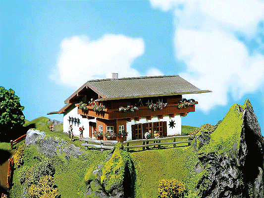 Faller Gmbh 232235 Ingeborg Alpine House -- 3-3/4 x 3-3/8 x 2" 9.5 x 8.5 x 5cm, N Scale