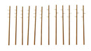 Walthers Cornerstone 933-4173 Intermediate Height Utility Poles (Wood) pkg(12) -- Kit - each 6-1/4" 17.5cm; 45 scale feet tall, HO