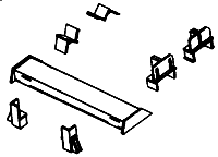 Details West 1015 Intermodal Details -- Flat Car Restraint Curbs, HO Scale