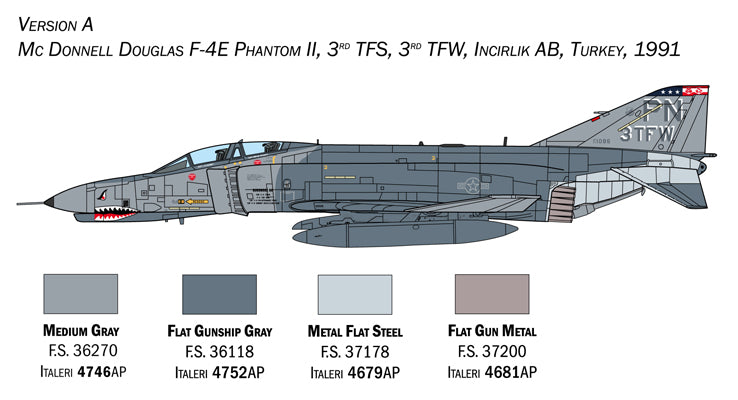 Italeri 1448 - SCALE 1 : 72 F-4E/F Phantom II