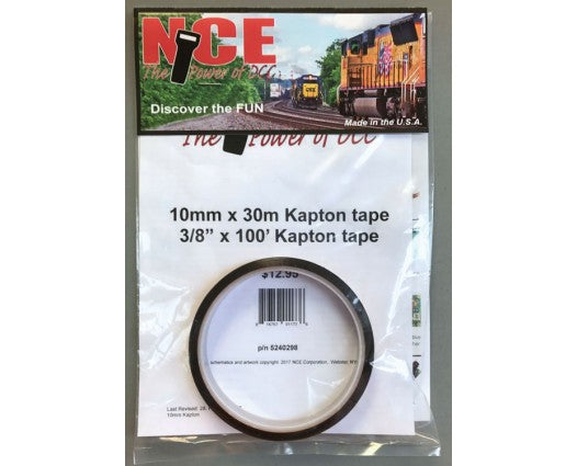 NCE NCE0298 Kapton Tape -- 10mm Wide, 100' Roll