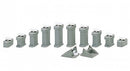 Kato KAT23-015 Unitrack 1/2 to 2" Incline Pier Set, N Scale