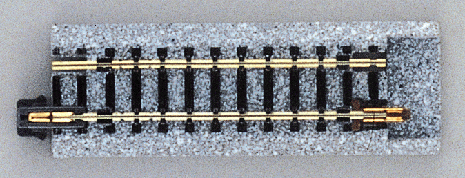 Kato KAT20-045 Kato Unitrack to TomyTec/Tomix FineTrack Adaptor -- 2-1/2"  64mm pkg(2), N Scale