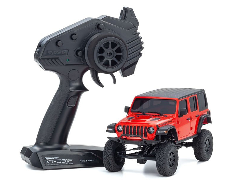Kyosho 32521R MINI-Z 4x4 MX-01 Readyset Jeep Wrangler Unlimited Firecracker