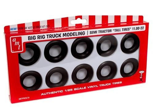 AMT Model Kits AMT28 Semi Truck Tall Tires Pack 1:25