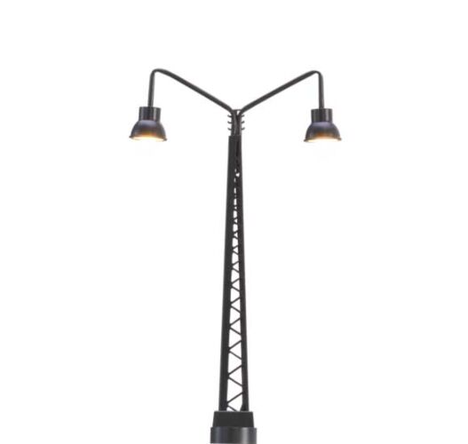 Brawa Modellspielwaren 83011 Lattice Boom Double-Arched LED Light with Plug and Socket Base -- 2-3/4" 7cm, N Scale