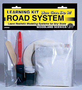 Woodland Scenics WOO952 Learning Kit -- Roads & Pavement, All Scales