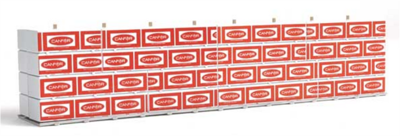 Walthers SceneMaster 949-3121 Wrapped Lumber Load for WalthersProto CC&F Bulkhead Flatcar Walthers SceneMaster, HO