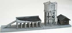 TomyTec Co LTD 292395 Locomotive Servicing Water Tower and Coal Bunker -- Kit, N Scale