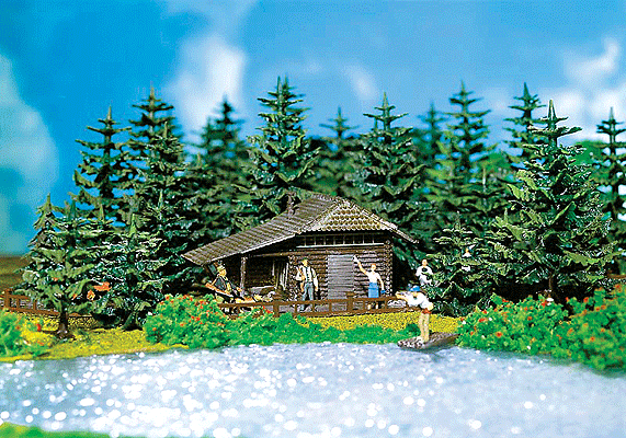 Faller Gmbh 130299 Log Cabin -- 3-1/4 x 30" 8.2 x 7.6cm, HO Scale