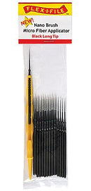 Profile Accessories Inc. N934002B Long Tip Nano Brush Bulk Pack - Black, Contains 100 Nano Brushes & 1 Applicator Handle