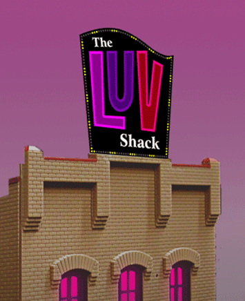 Miller Engineering Animation 4482 The "LUV" Shack Billboard, Small
